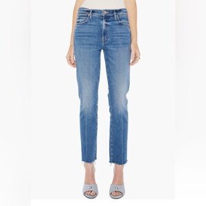 👖 MOTHER The Rascal Frayed Ankle Slim Jeans – “Opposites Attract”.  Size: 30